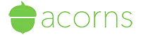 acorns logo transparent text thin