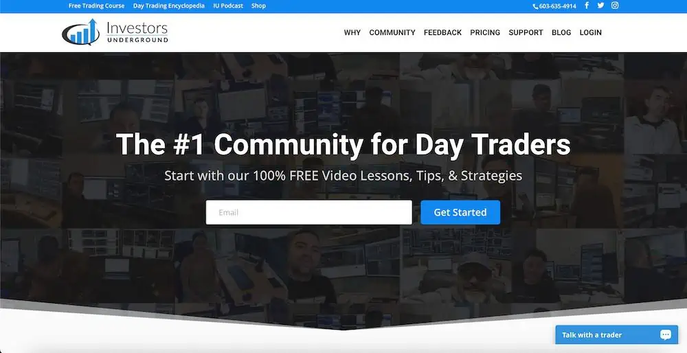 Investors Underground signup