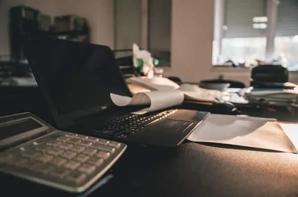 laptop calculating business