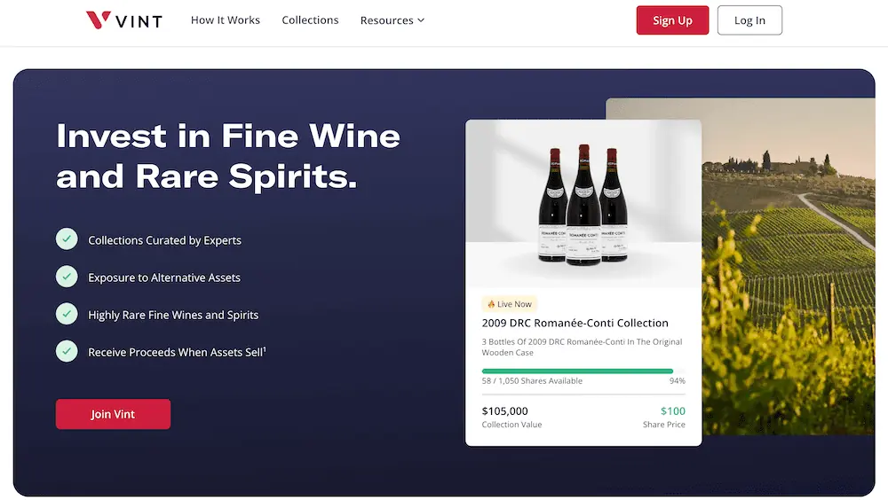 Vint signup
