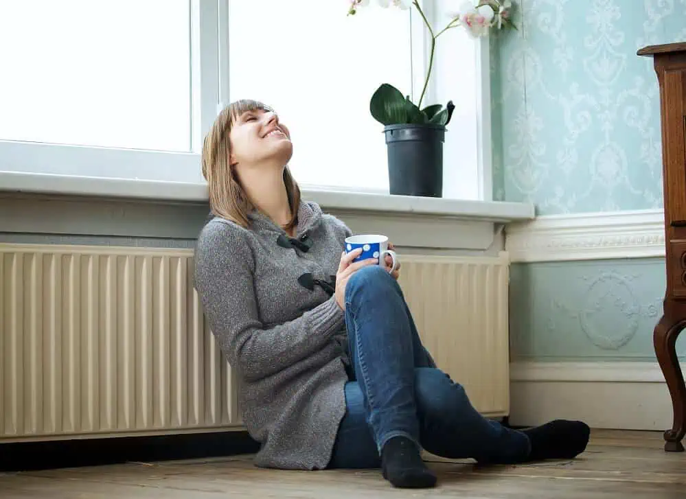 woman relaxing passive activity