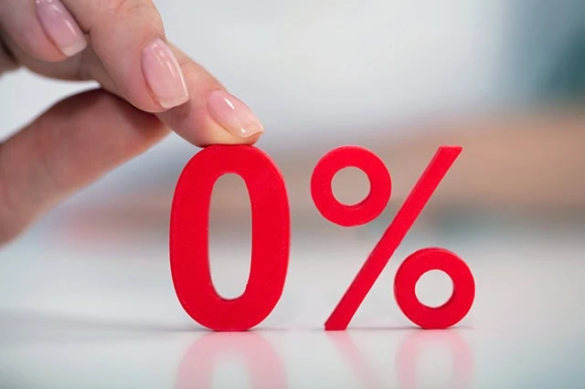 zero percent in red text.